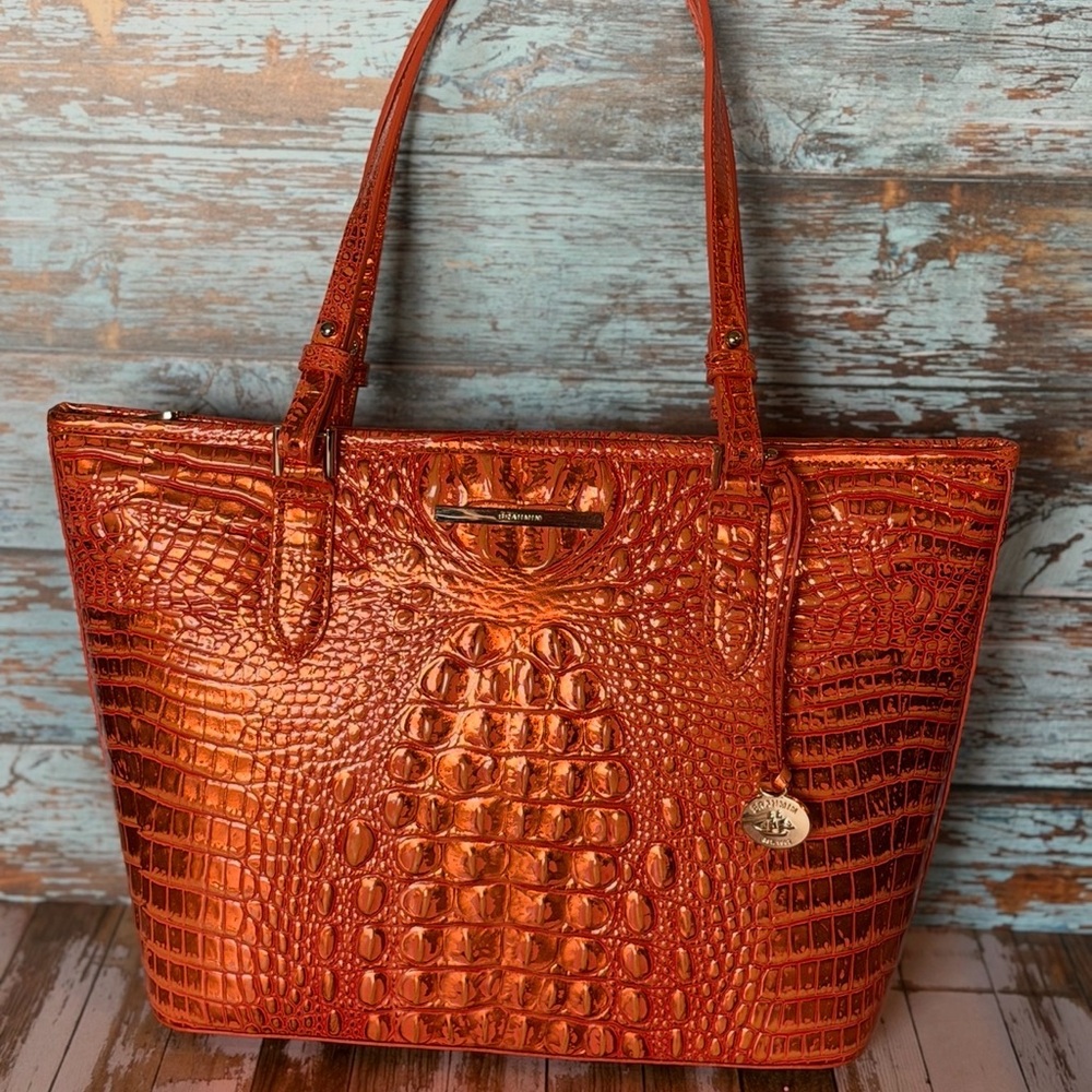 NWT Brahmin ORANGE POTION Medium Asher - Hard to find PRICE FIRM - Picture 4 of 16